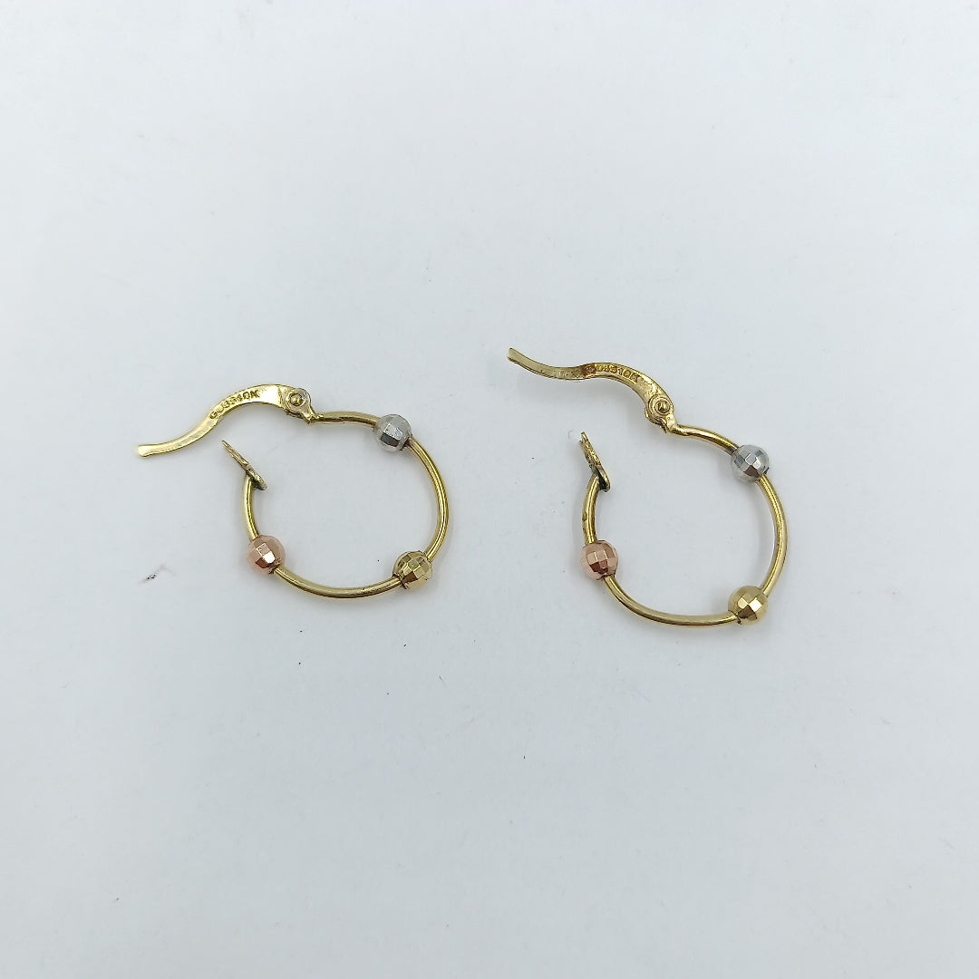 ARRACADAS PAR ORO 10 K 1,20 GRMS (SEMINUEVO)