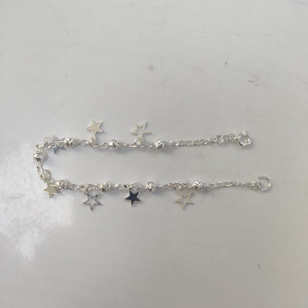 PULSERA TEJIDO ESPECIAL PLATA .925 18 CM 3 GR (NUEVO)