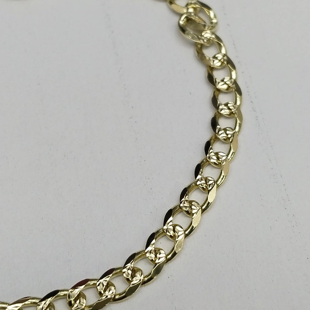 PULSERAS BARBADA ORO 14K 18 CM 4.7 GR (NUEVO)
