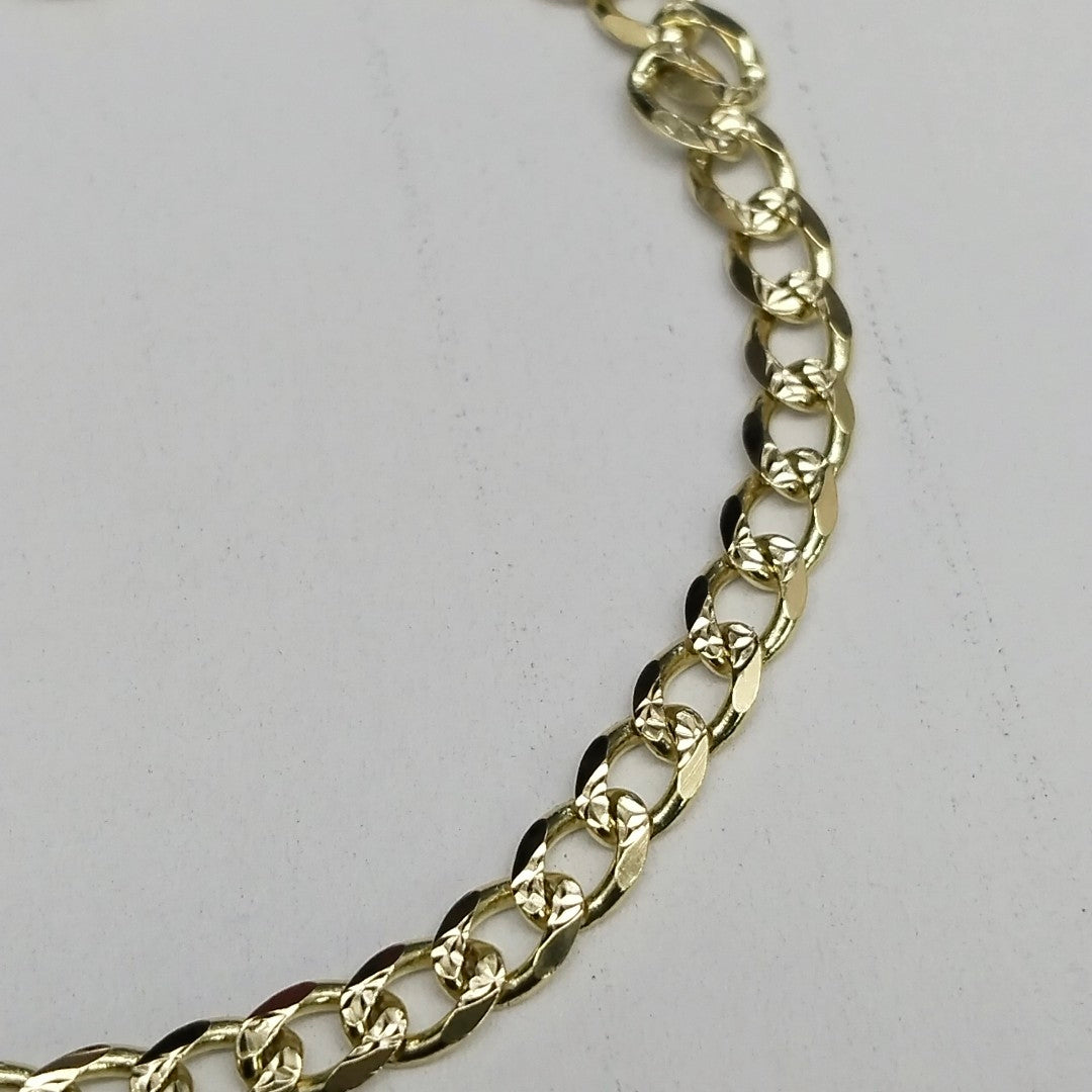 PULSERAS BARBADA ORO 14K 18 CM 4.7 GR (NUEVO)