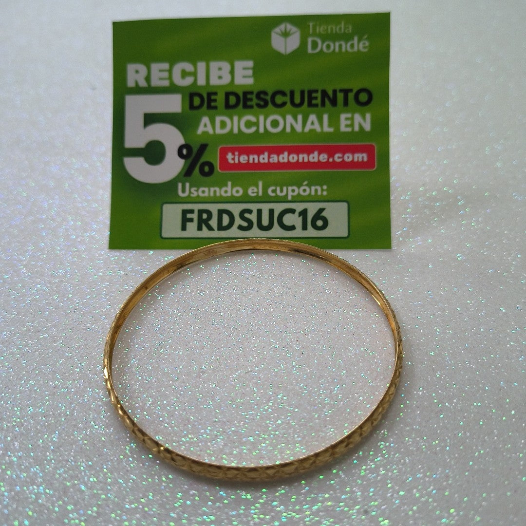PULSERA RIGIDA ORO 10 K 4,40 GRMS (SEMINUEVO)