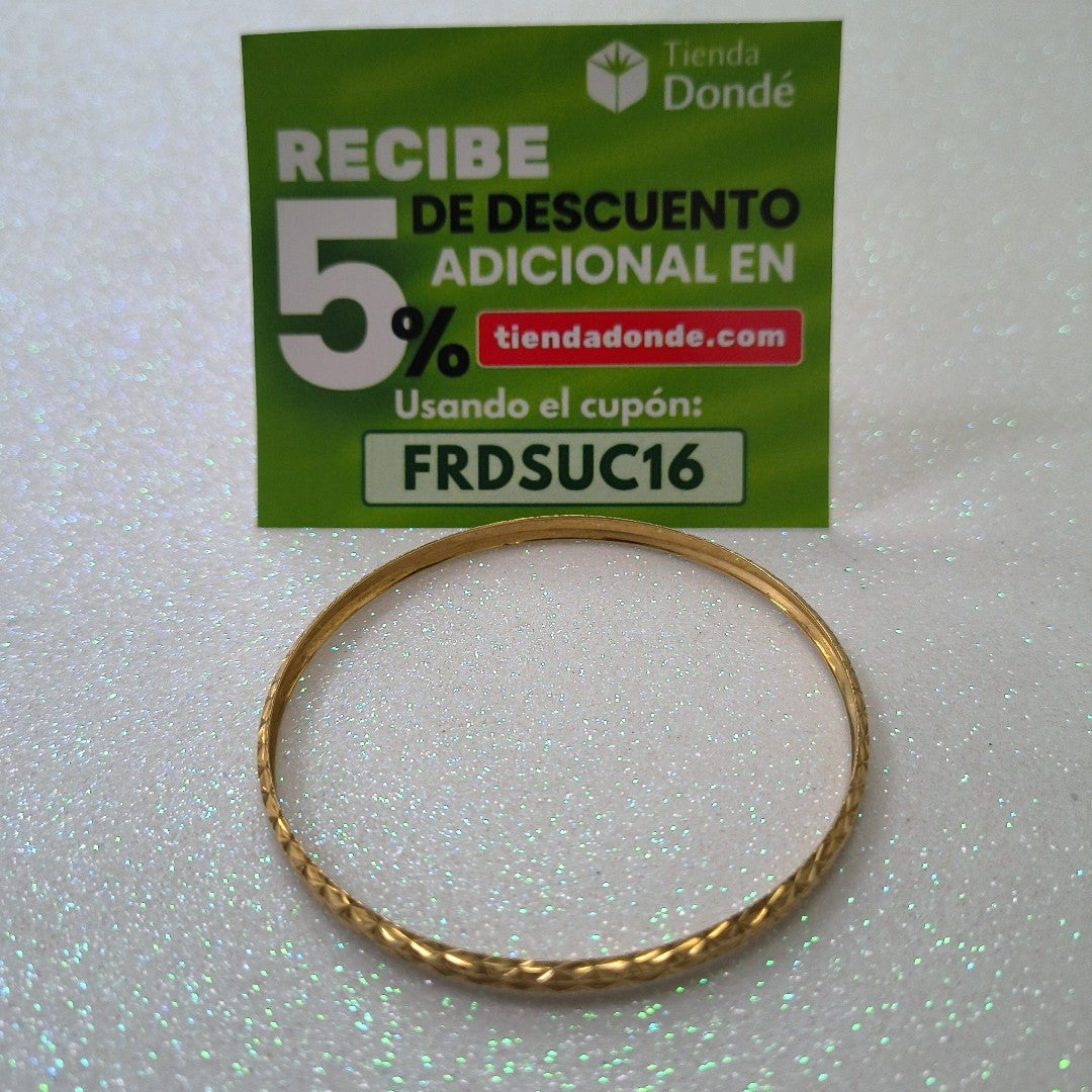 PULSERA RIGIDA ORO 10 K 5,00 GRMS (SEMINUEVO)
