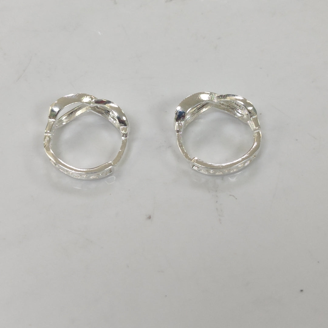 HUGGIES INFINITO CIRCONIAS PLATA .925 2.4 GR (NUEVO)