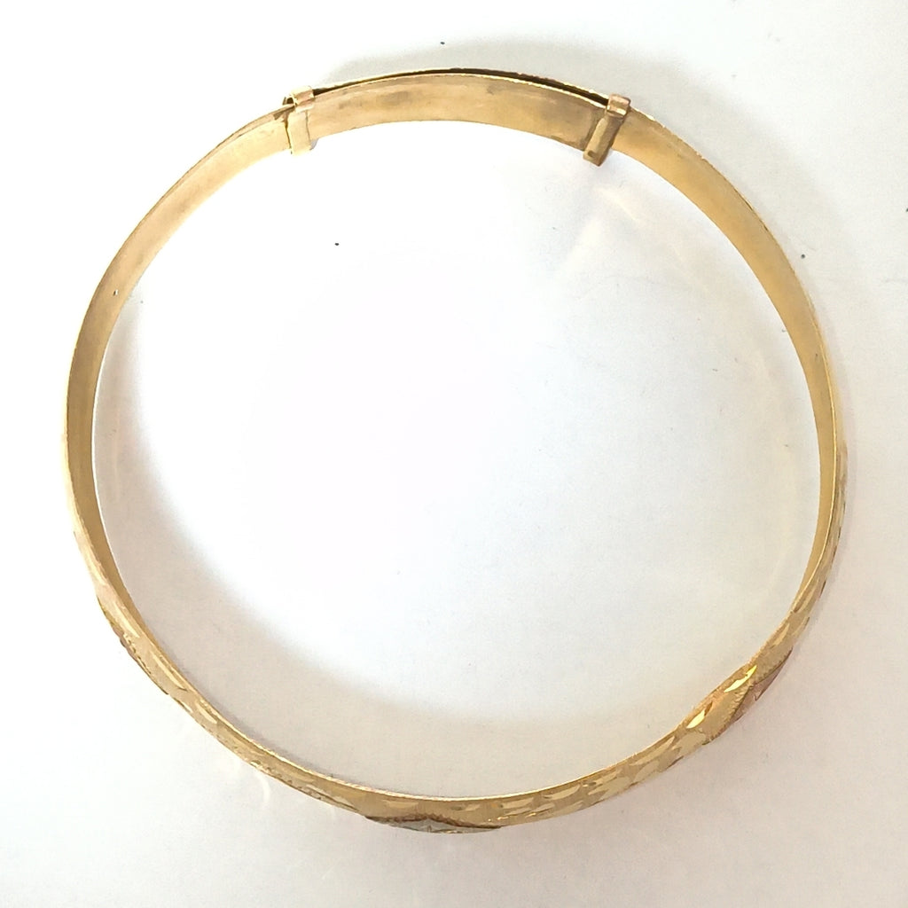 PULSERA RIGIDA ORO 10 K 9,00 GRMS (SEMINUEVO)