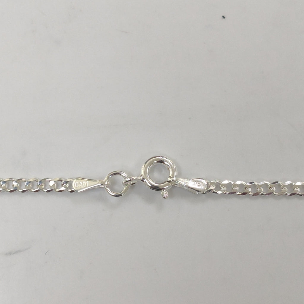 CADENA TEJIDO BARBADO PLATA .925 60 CM 5.6 GR (NUEVO)