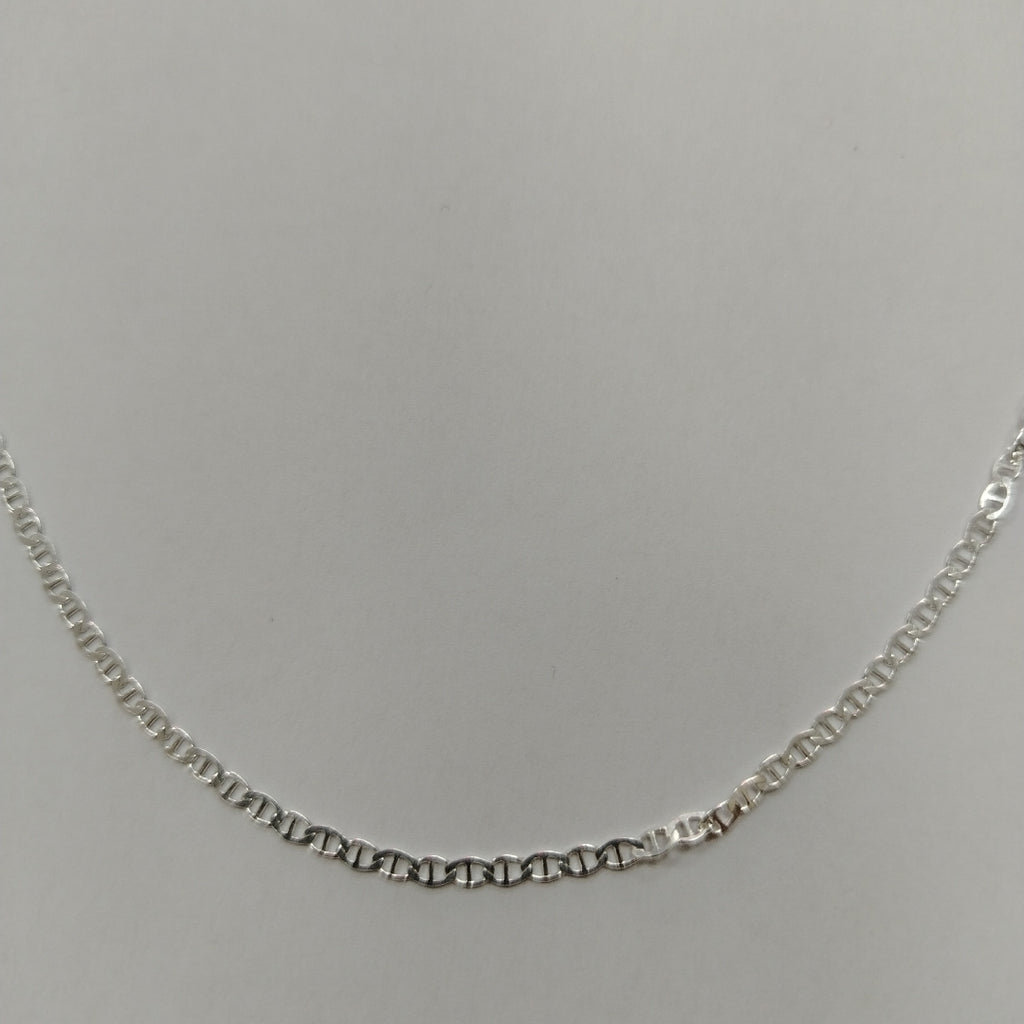 CADENA TEJIDO GUCHI PLATA .925 60 CM 4 GR (NUEVO)