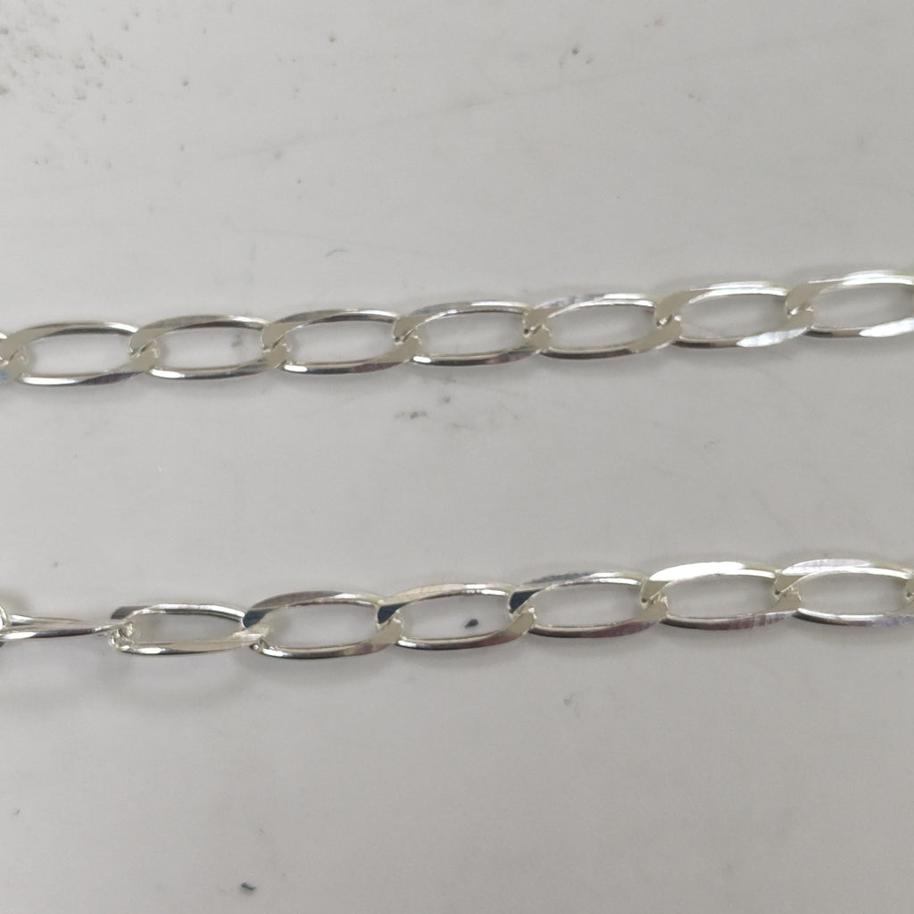 CADENA TEJIDO ESLABONES PLATA .925 55 CM 10 GR (NUEVO)