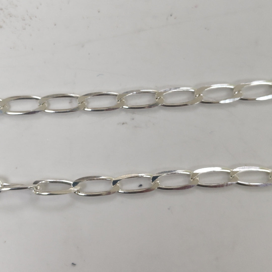 CADENA TEJIDO ESLABONES PLATA .925 55 CM 10 GR (NUEVO)