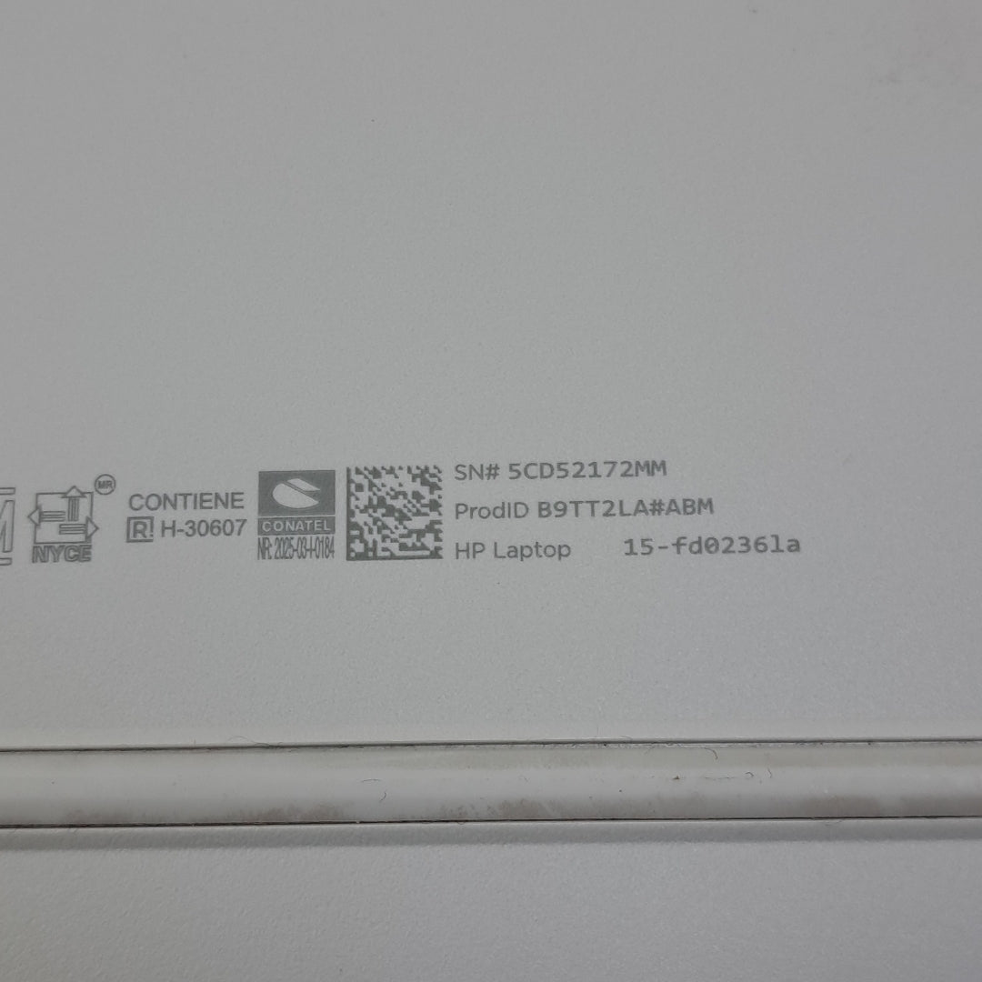 LAPTOP HP 15-FD0236LA (2025) 512 GB SSD 8 GB RAM (SEMINUEVO)