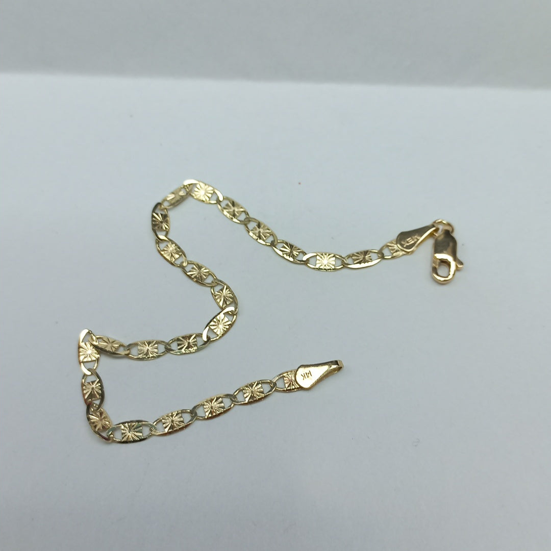 PULSERAS GUCHI ORO 14K 18 CM 2.8 GR (NUEVO)