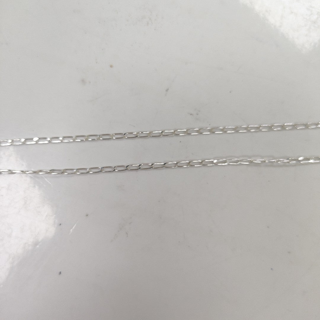 CADENA TEJIDO ESLABONES PLATA .925 55 CM 2.8 GR (NUEVO)