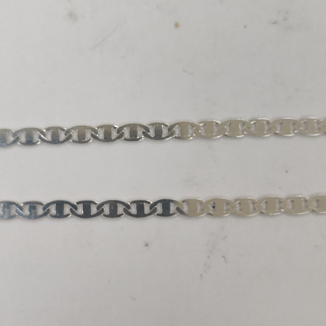 CADENA TEJIDO GUCHI PLATA .925 55 CM 8.7 GR (NUEVO)