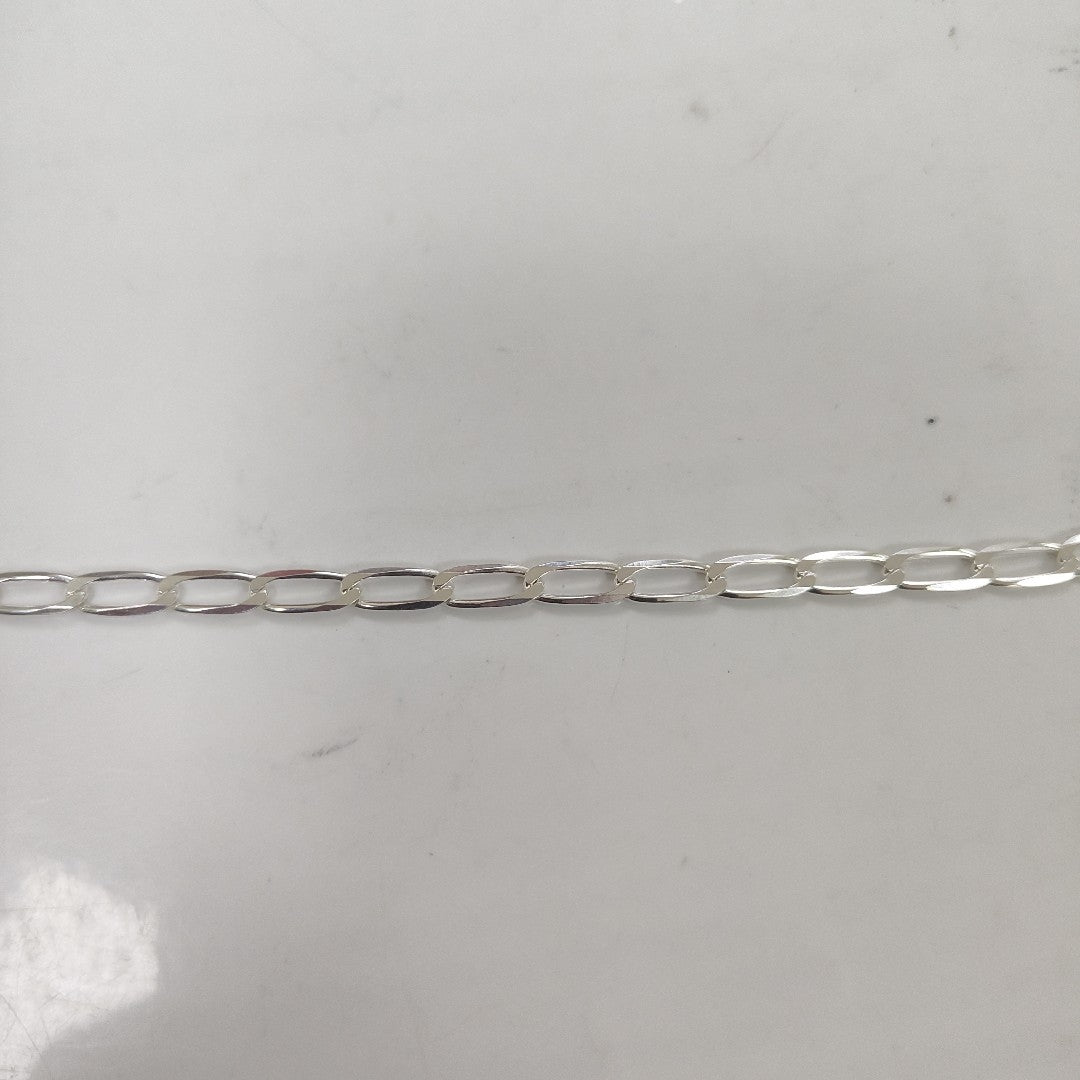 CADENA TEJIDO ESLABONES PLATA .925 60 CM 11.1 GR (NUEVO)
