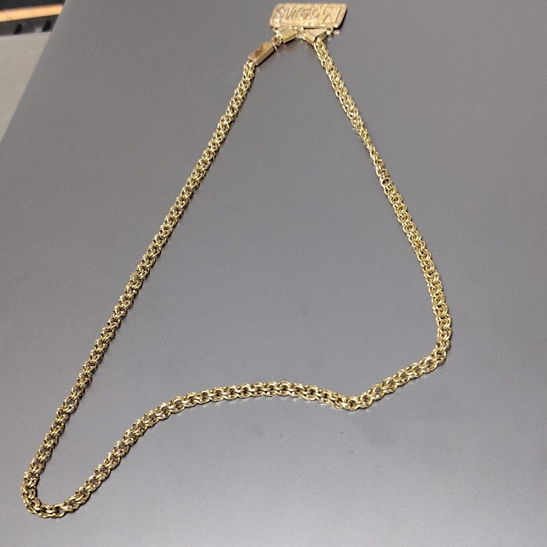 CADENA, DIJE ORO 14 K 25.6 GRMS (SEMINUEVO)
