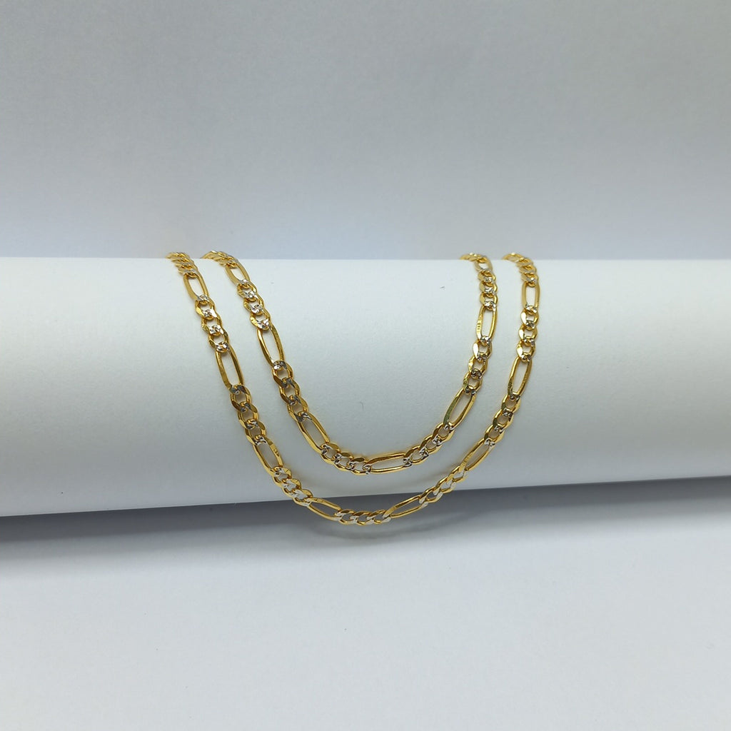 CADENAS 3X1 DIAMANTADA ORO 14K 55 CM 8.4 GR (NUEVO)
