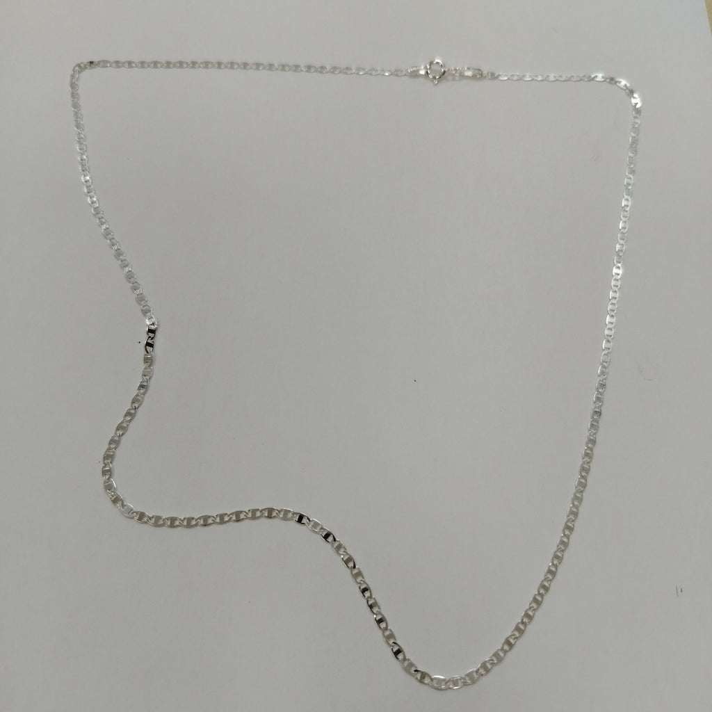 CADENA TEJIDO ESPEJO PLATA .925 55 CM 3.9 GR (NUEVO)