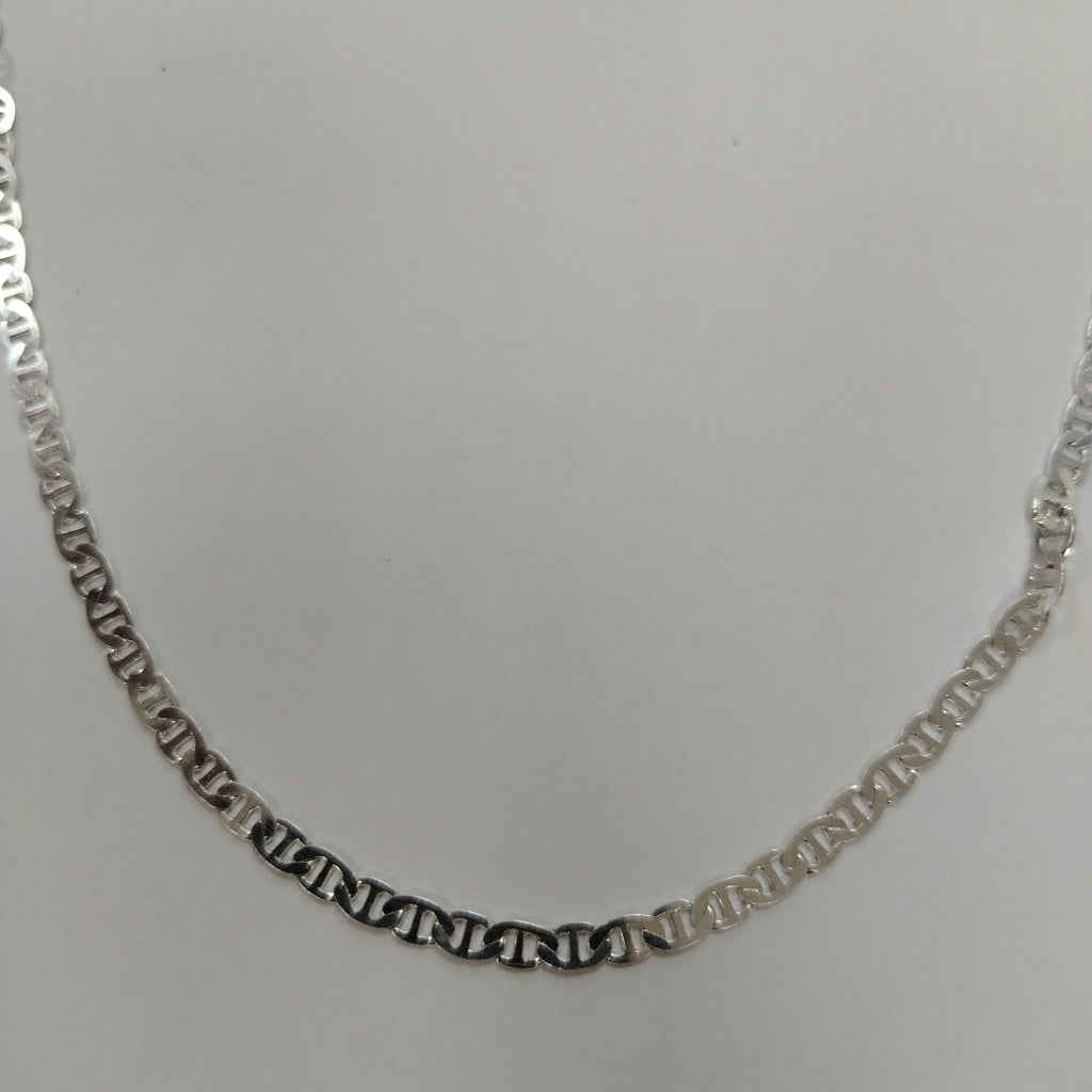 CADENA TEJIDO GUCHI PLATA .925 55 CM 12.2 GR (NUEVO)