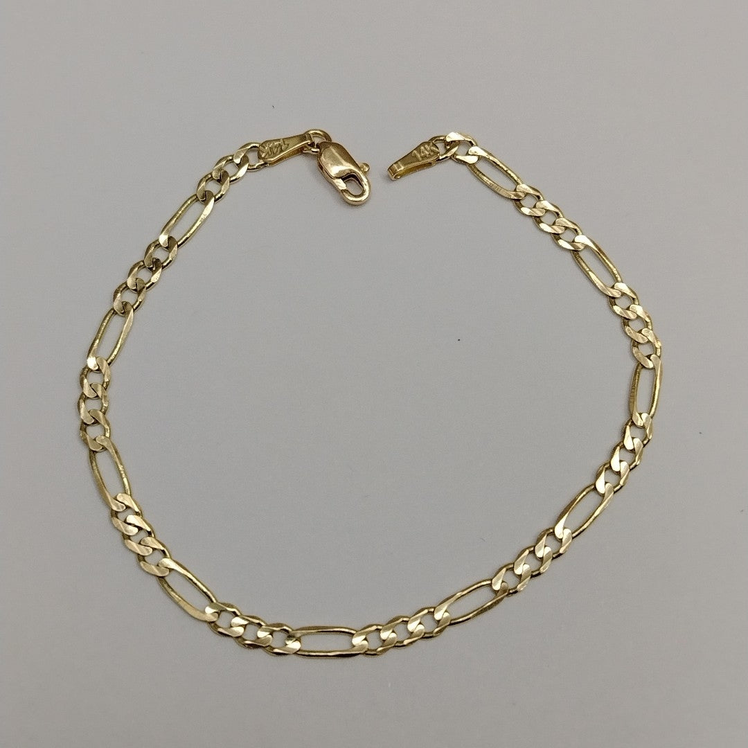 PULSERAS 3X1 ORO 14K 18 CM 2.8 GR (NUEVO)