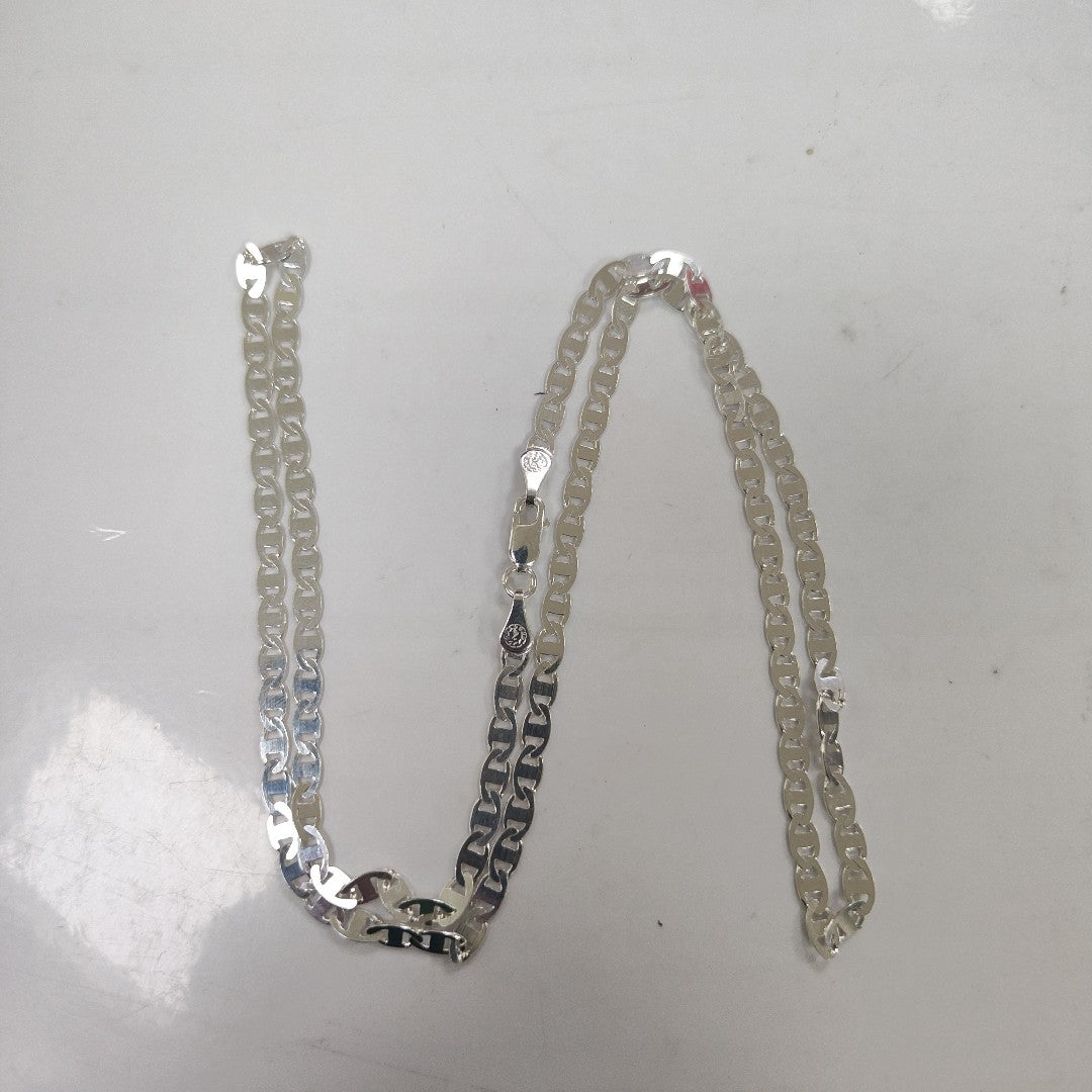 CADENA TEJIDO GUCHI PLATA .925 55 CM 8.5 GR (NUEVO)