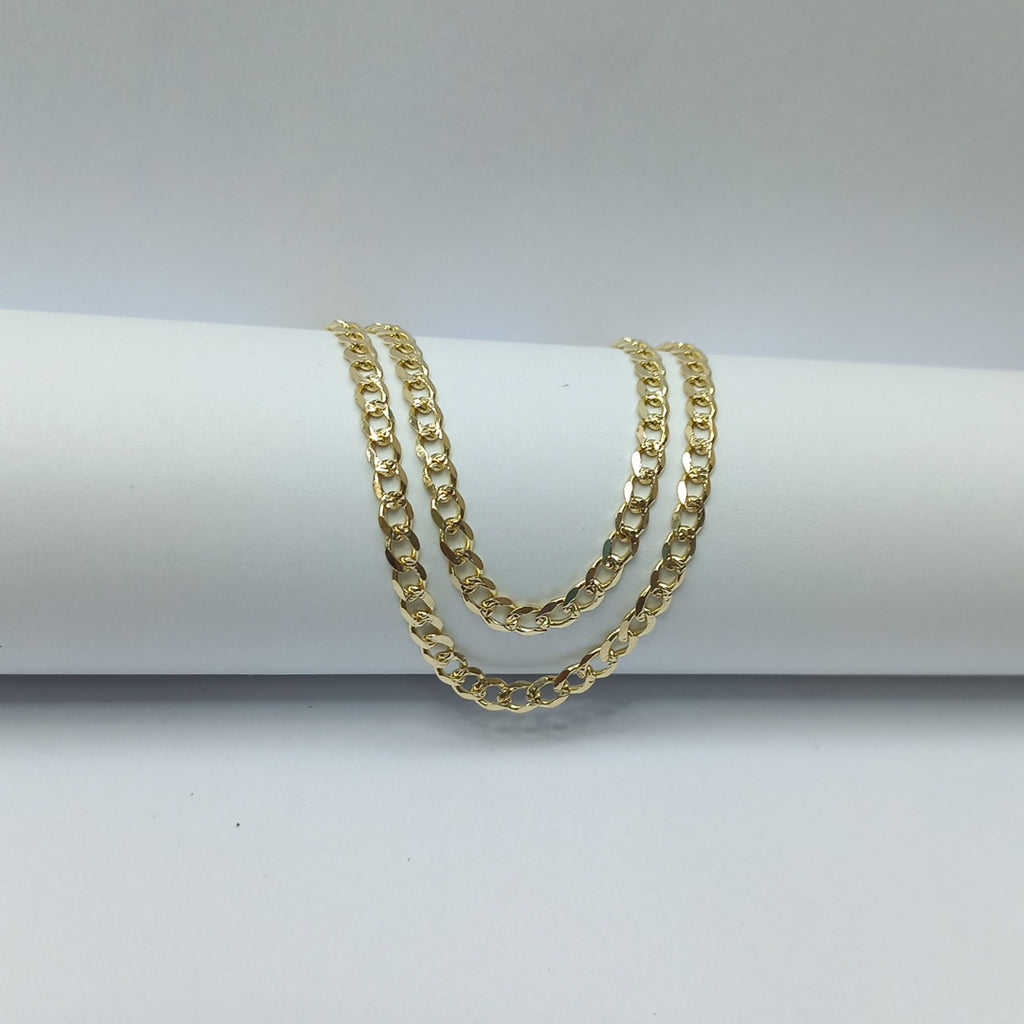 CADENAS BARBADA ORO 14K 55 CM 13.1 GR (NUEVO)