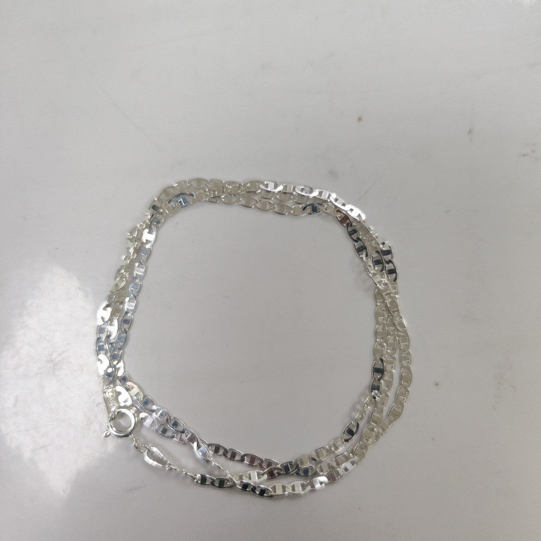 CADENA TEJIDO ESPEJO PLATA .925 55 CM 4 GR (NUEVO)