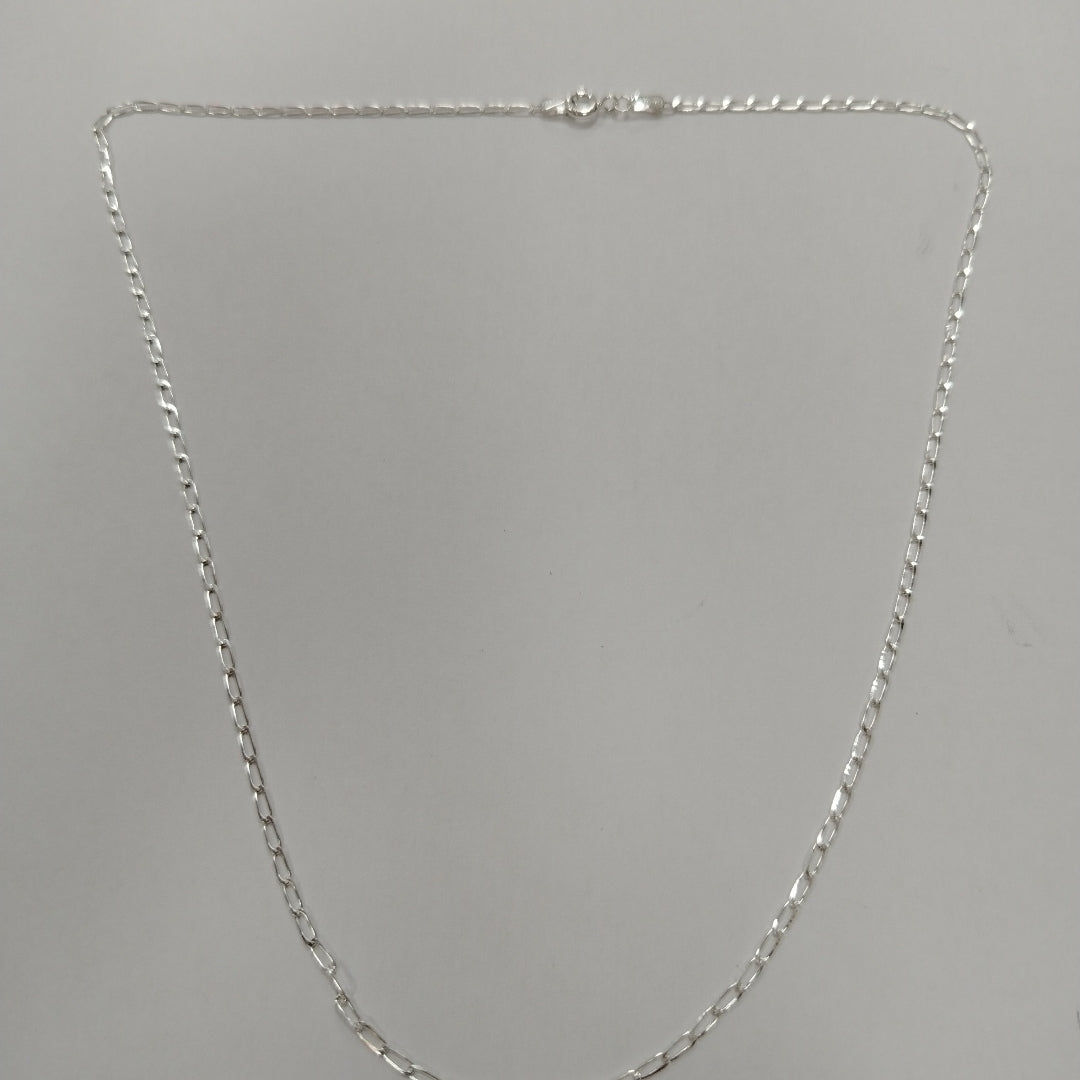 CADENA TEJIDO ESLABONES PLATA .925 50 CM 2.5 GR (NUEVO)