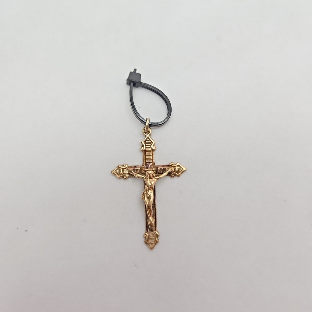 CRUCIFIJO ORO 10 K 2,40 GRMS (SEMINUEVO)