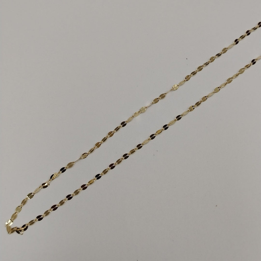 CADENAS TEJIDO ESPECIAL ORO 10K 40 A 45 CM 1 GR (NUEVO)