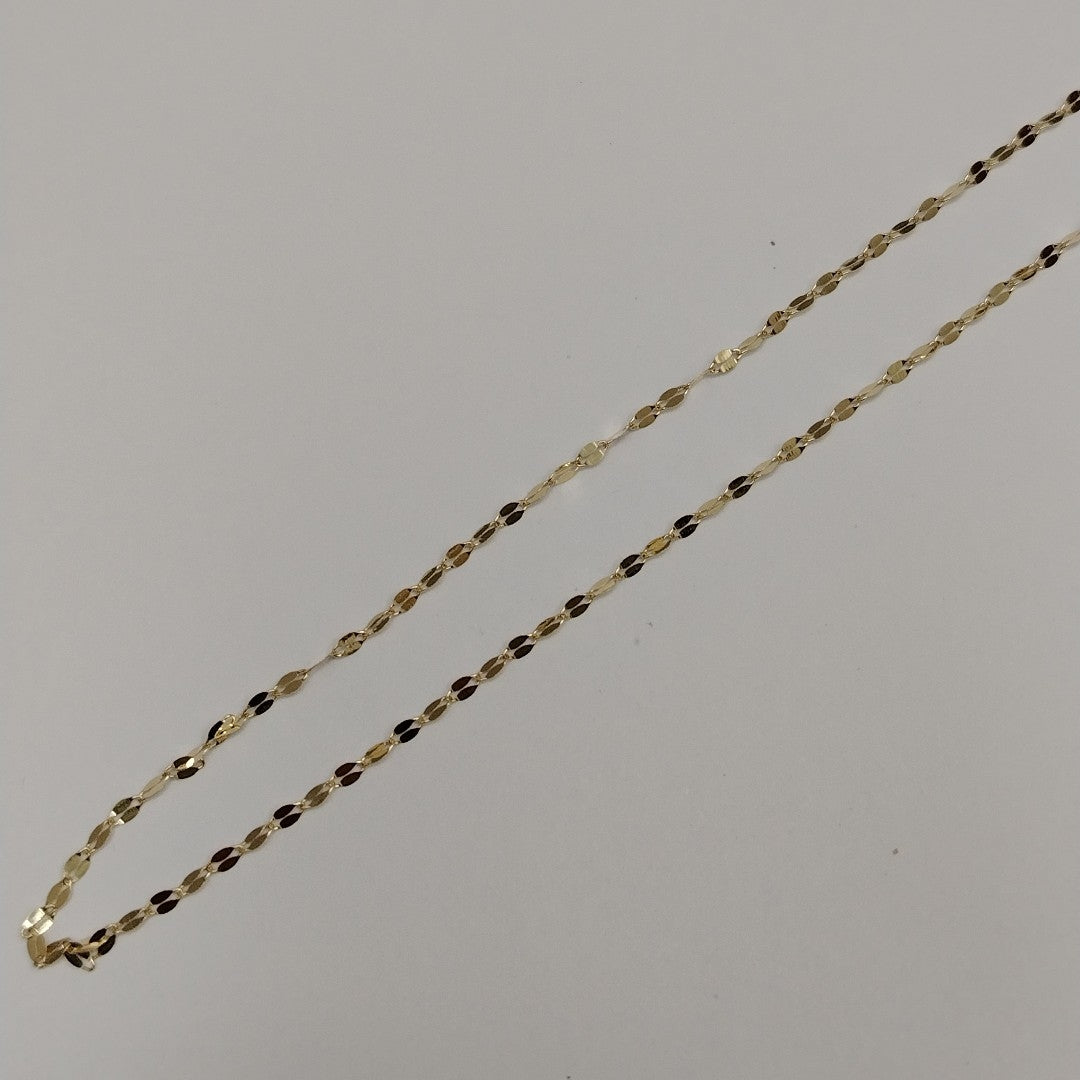 CADENAS TEJIDO ESPECIAL ORO 10K 40 A 45 CM 1 GR (NUEVO)