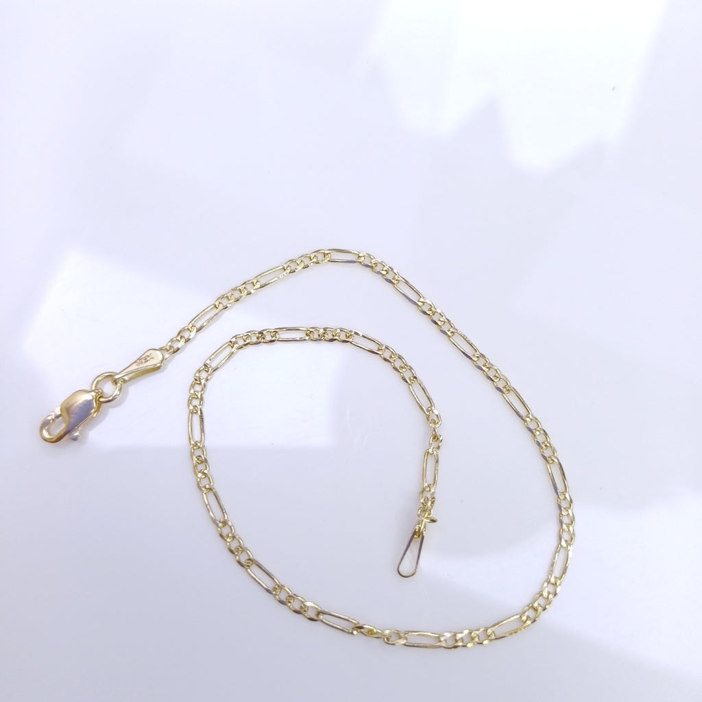 PULSERAS TEJIDO 3X1 ORO 14K 21 CM 1.7 GR (NUEVO)