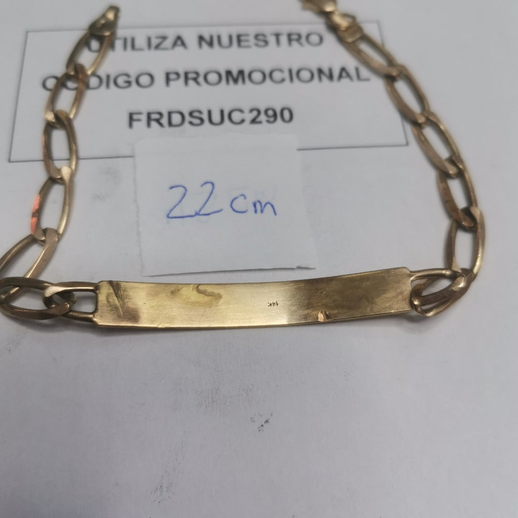 ESCLAVA ORO 14 K 9.6 GRMS (SEMINUEVO)