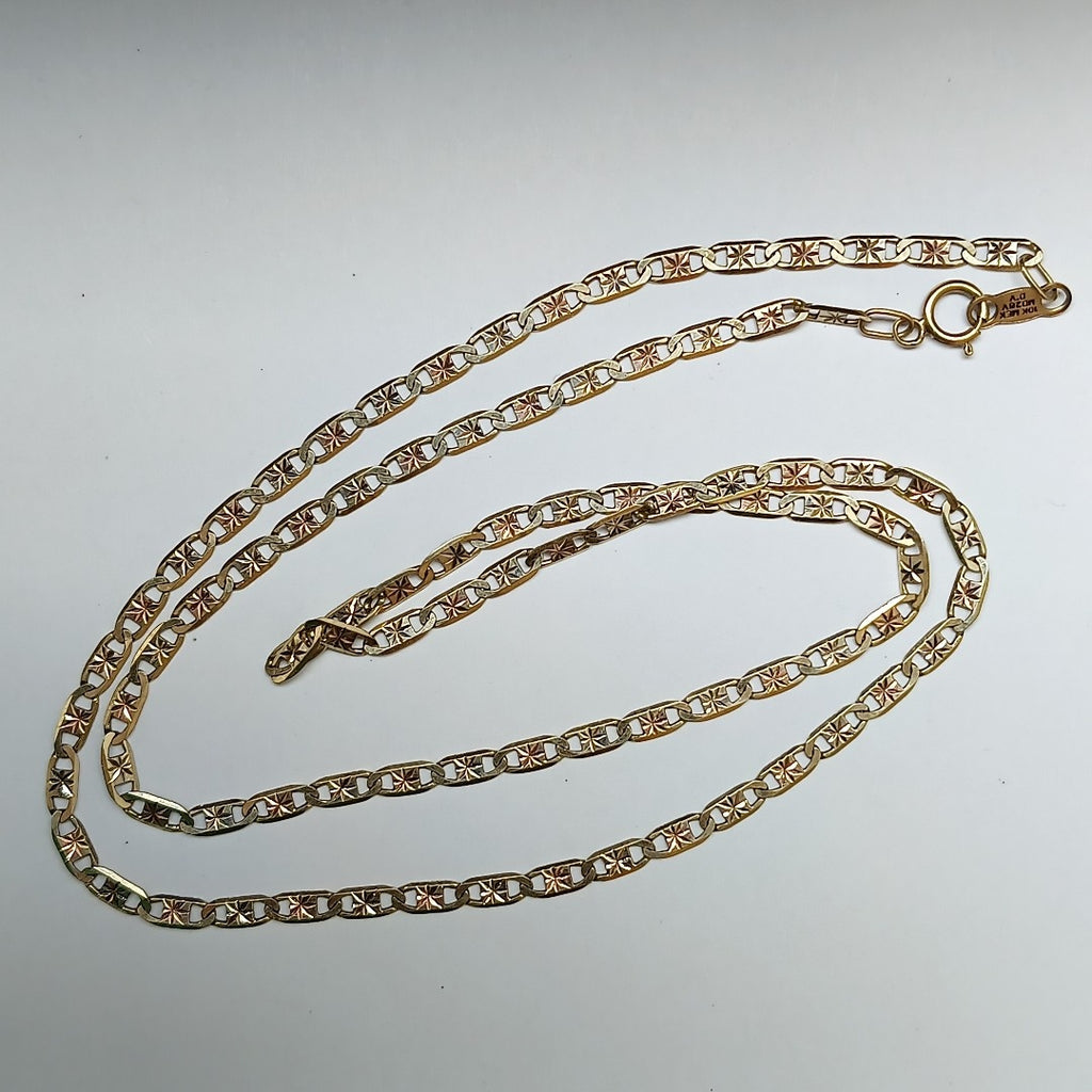 CADENA ORO COMBINADO 10 K 4.4 GRMS (SEMINUEVO)