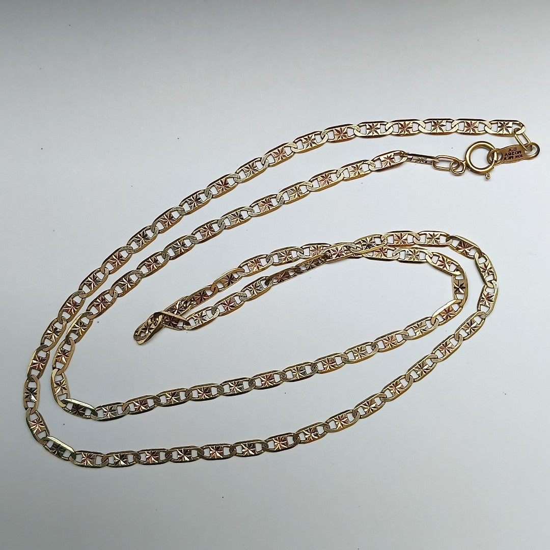 CADENA ORO COMBINADO 10 K 4.4 GRMS (SEMINUEVO)
