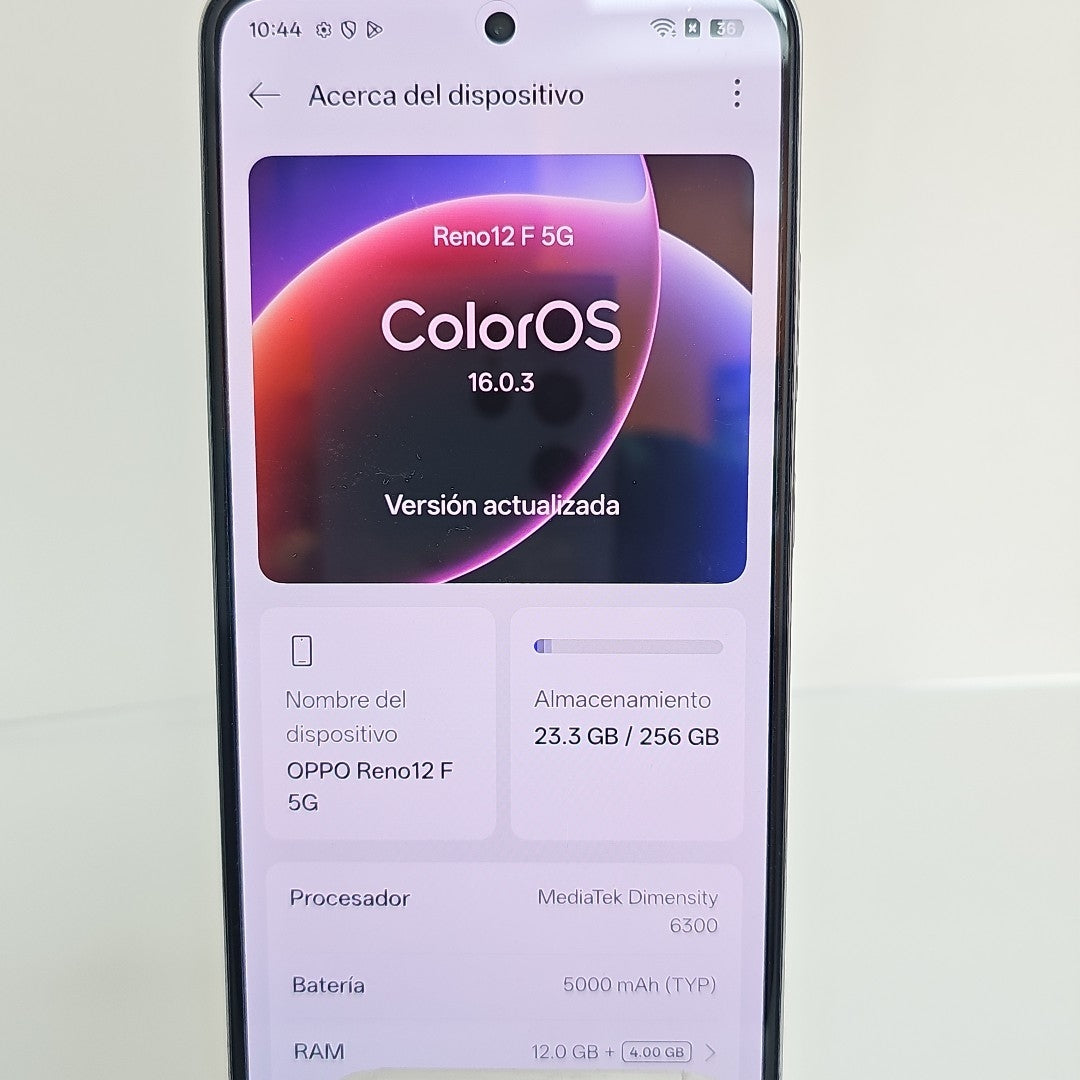 CELULAR OPPO  RENO 12F 5G CPH2637 256 GB 12 GB RAM (SEMINUEVO)