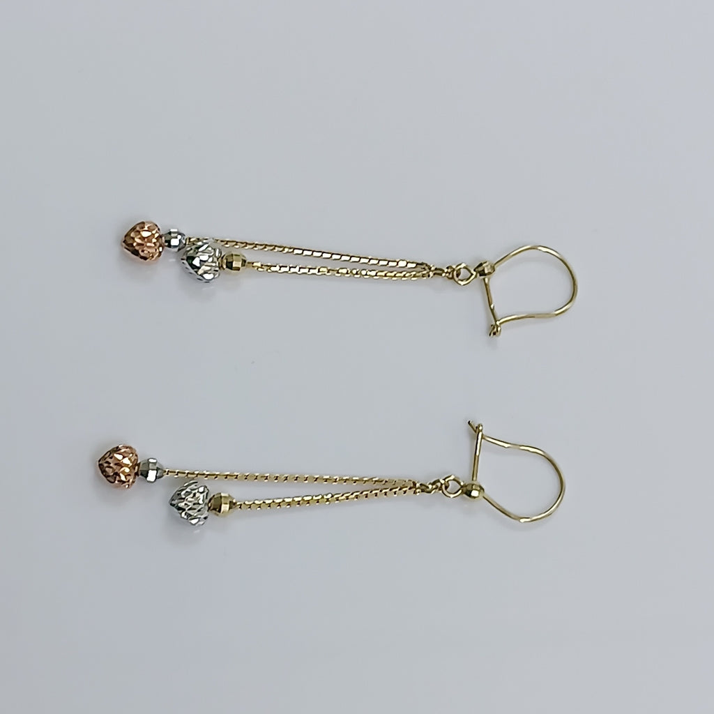 ARETES PAR ORO 14 K 2.7 GRMS (SEMINUEVO)