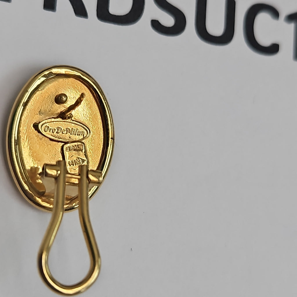 ARETES PAR ORO 14 K 6,10 GRMS (SEMINUEVO)
