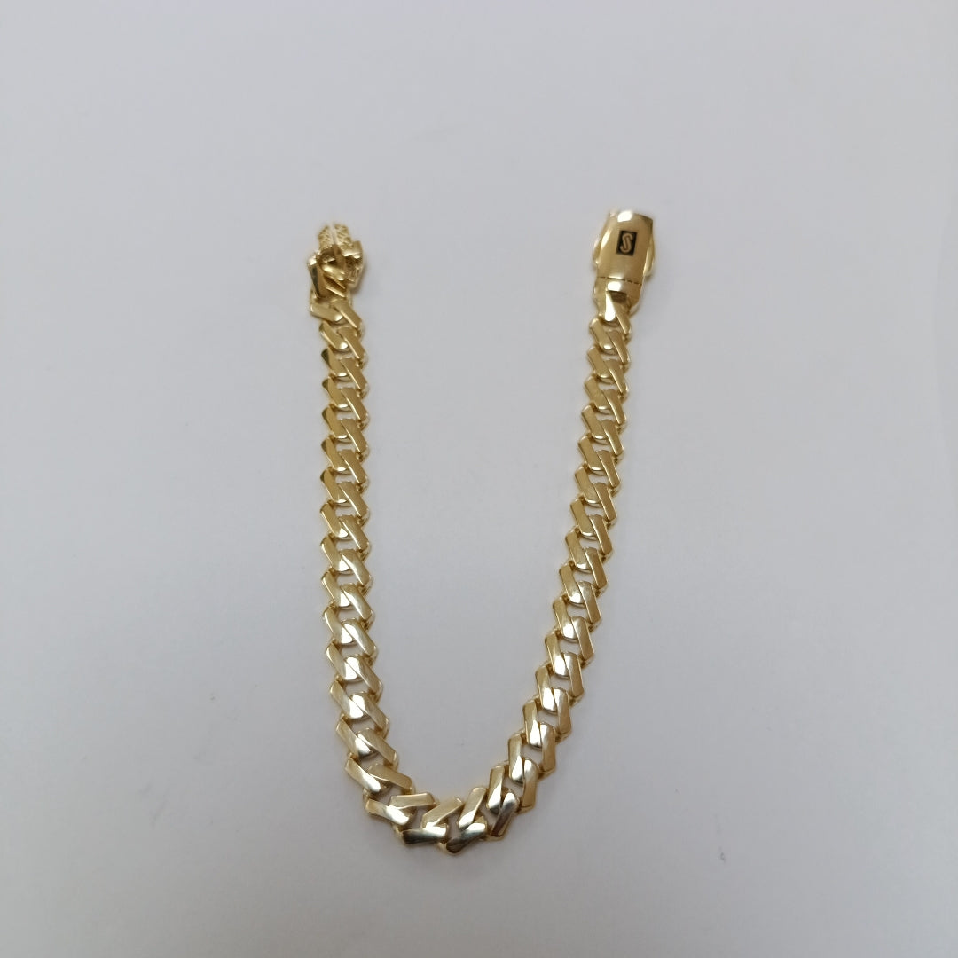 PULSERA MONACO ORO 10K 6 (NUEVO)