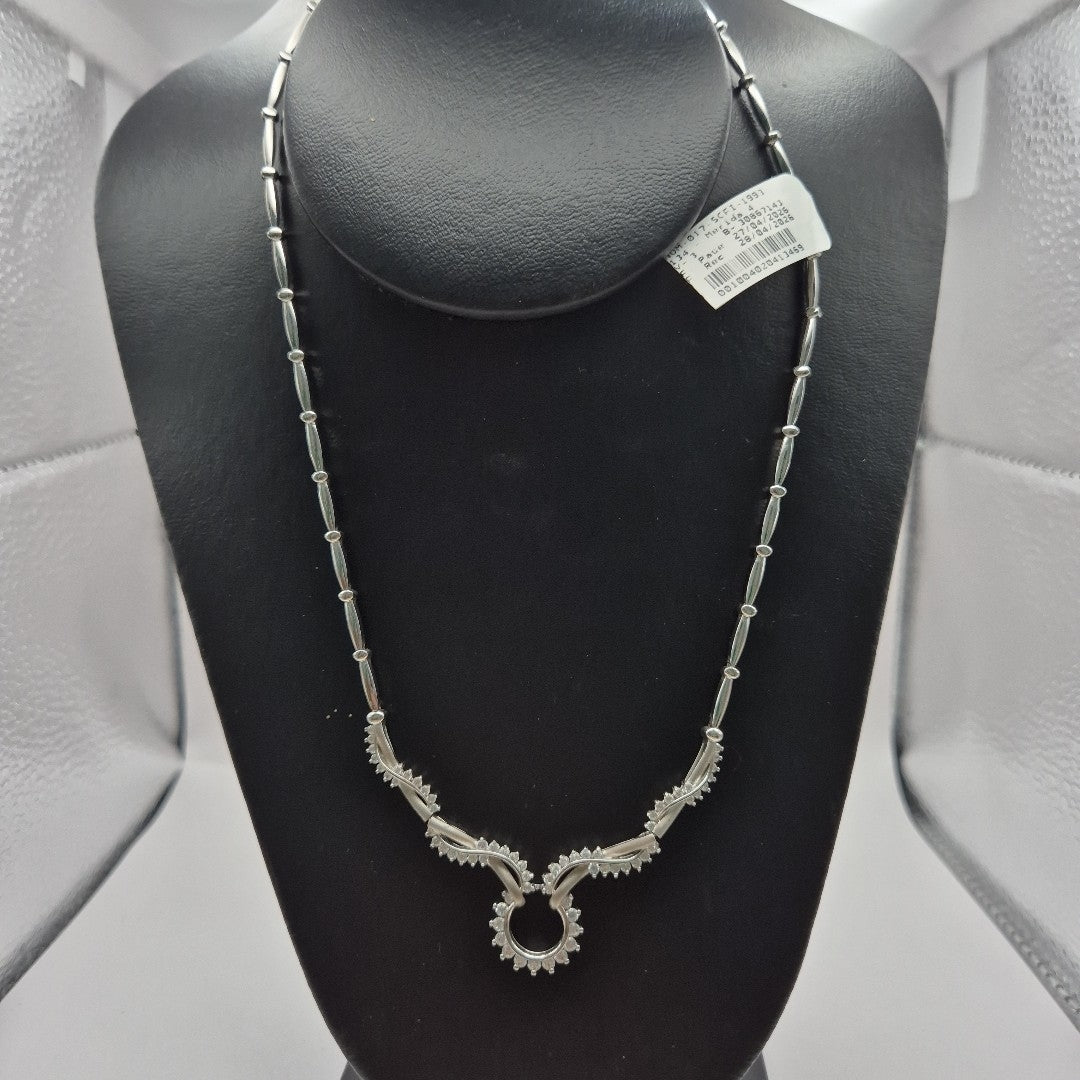 GARGANTILLA ORO BLANCO 14 K 16,80 GRMS (SEMINUEVO)