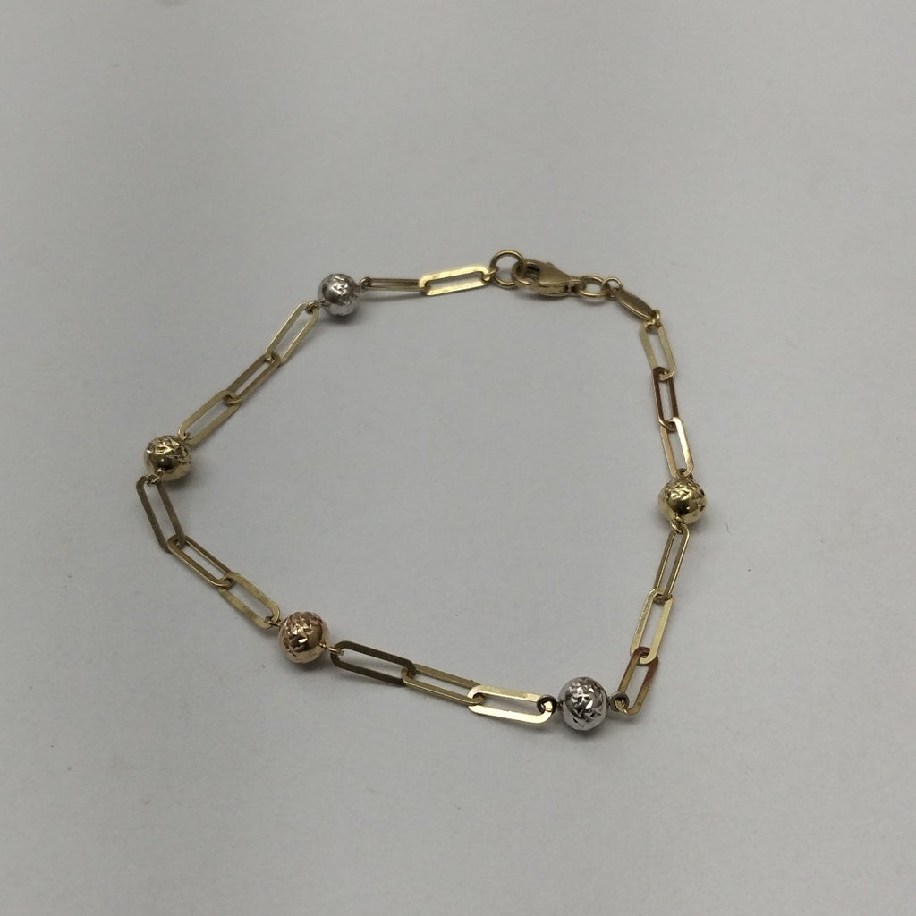 PULSERA ORO, ORO COMBINADO 14 K 2.4 GRMS (SEMINUEVO)