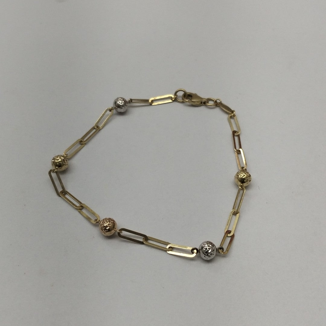 PULSERA ORO, ORO COMBINADO 14 K 2.4 GRMS (SEMINUEVO)