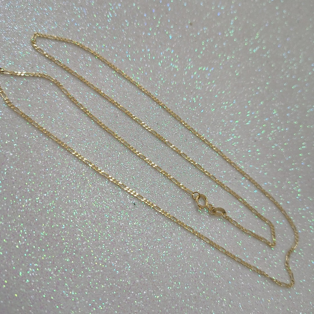 CADENAS TEJIDO 3X1 ORO 14K 55 CM 2.4 GR (NUEVO)