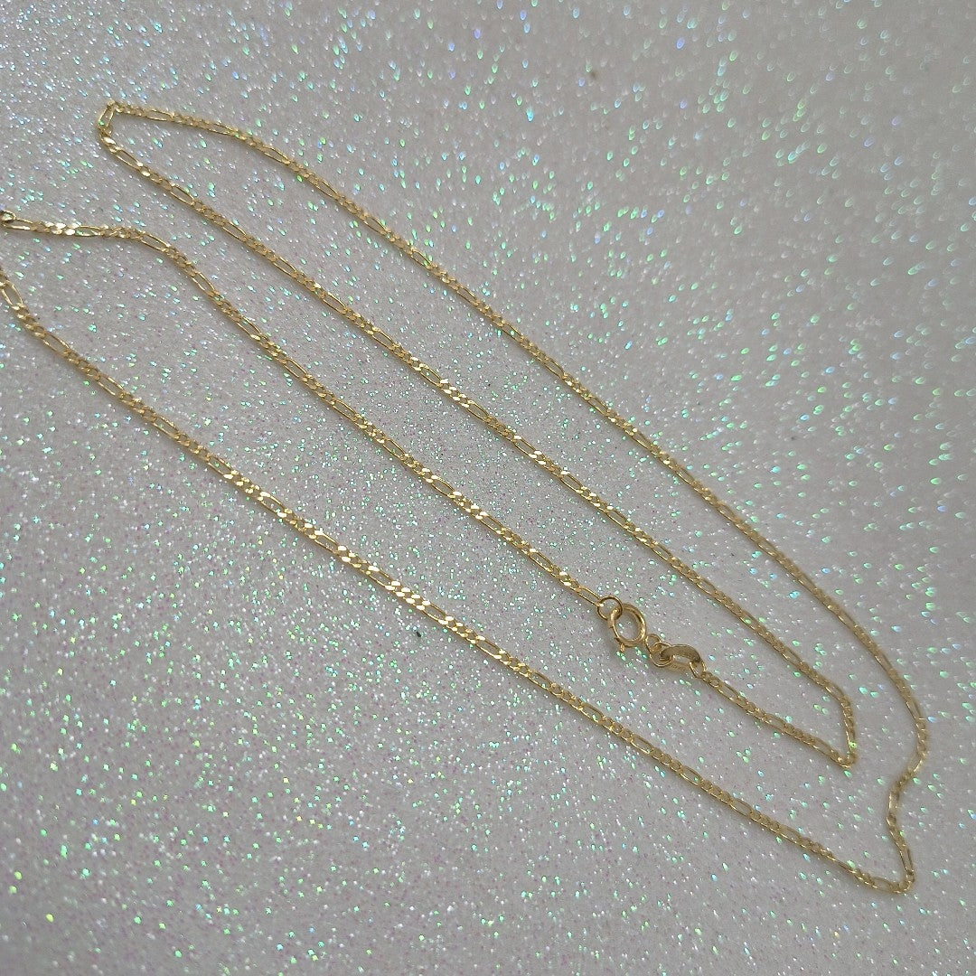 CADENAS TEJIDO 3X1 ORO 14K 55 CM 2.4 GR (NUEVO)