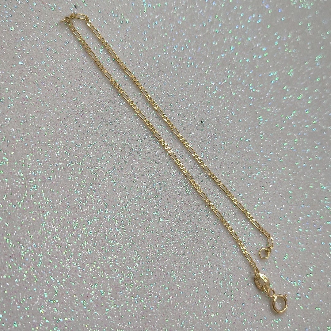 PULSERAS TEJIDO 3X1 ORO 14K 21 CM 1 GR (NUEVO)