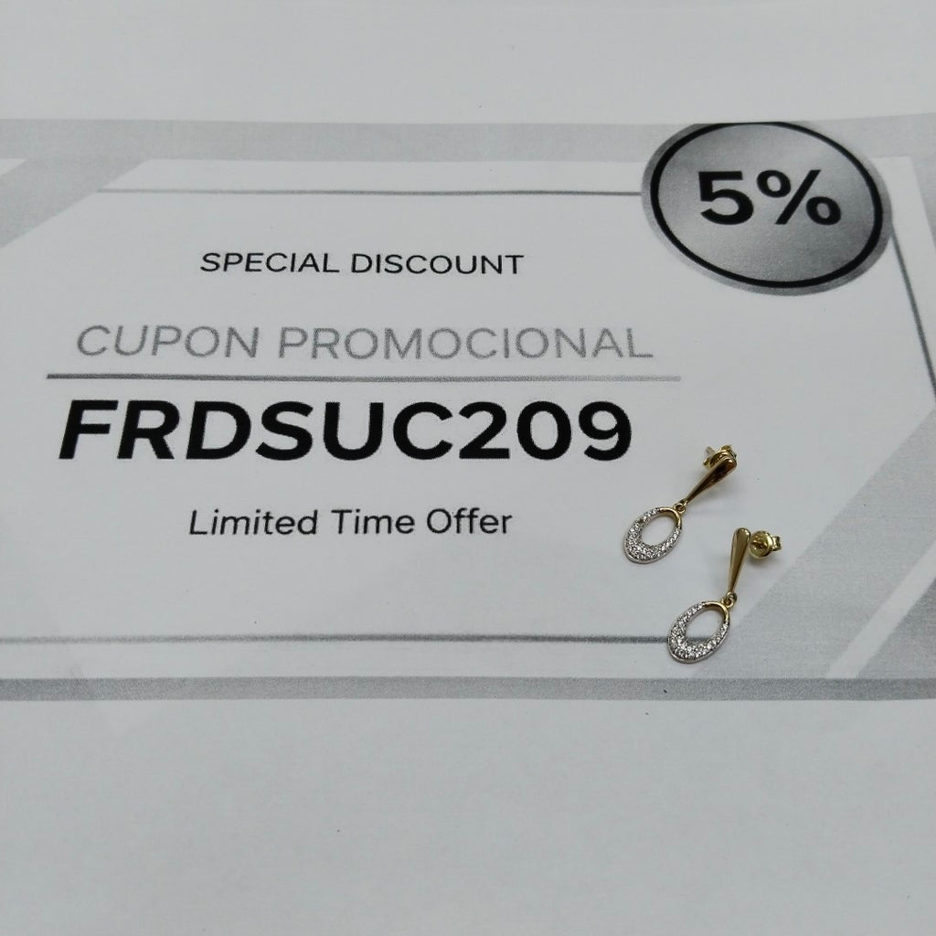 BROQUELES PAR ORO 10 K 1,90 GRMS (SEMINUEVO)