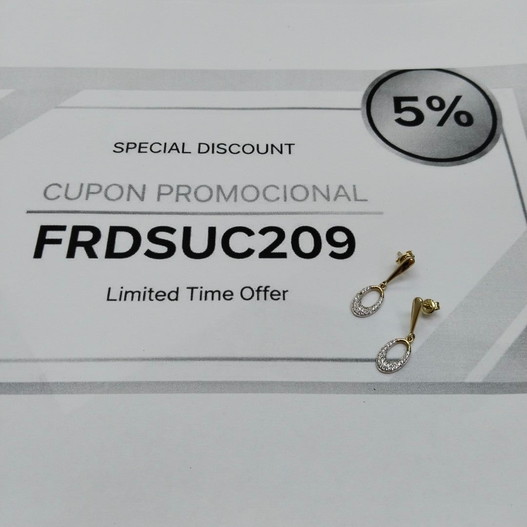BROQUELES PAR ORO 10 K 1,90 GRMS (SEMINUEVO)