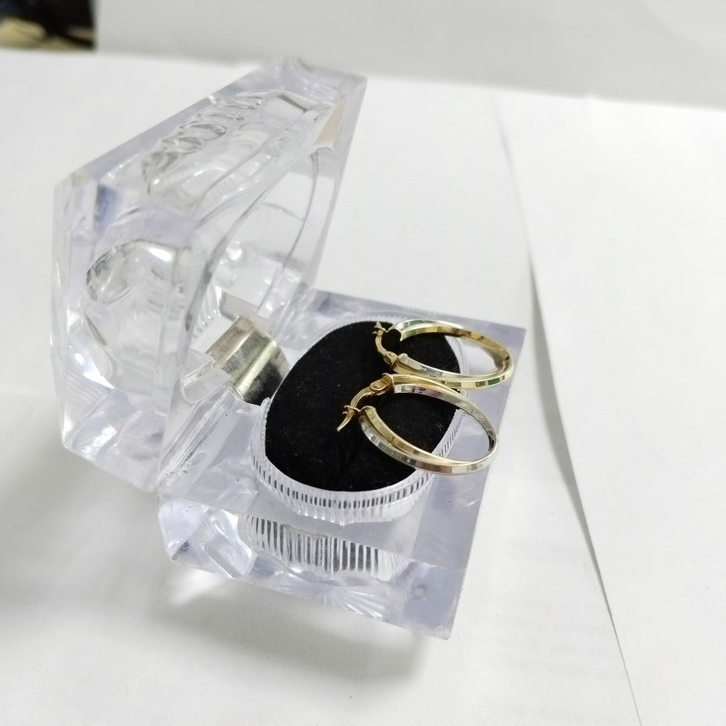 ARRACADAS PAR ORO 14 K 1.9 GRMS (SEMINUEVO)