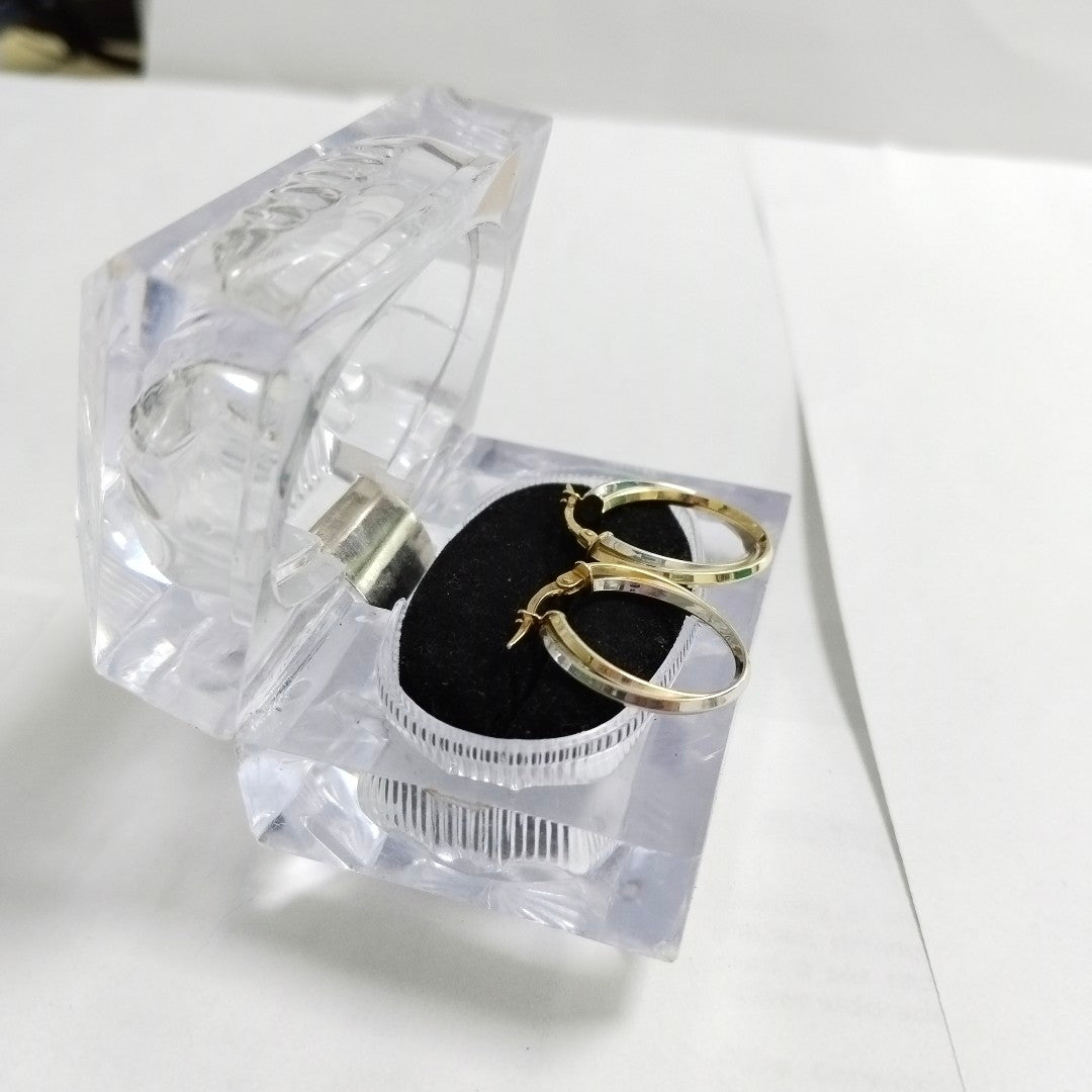ARRACADAS PAR ORO 14 K 1.9 GRMS (SEMINUEVO)
