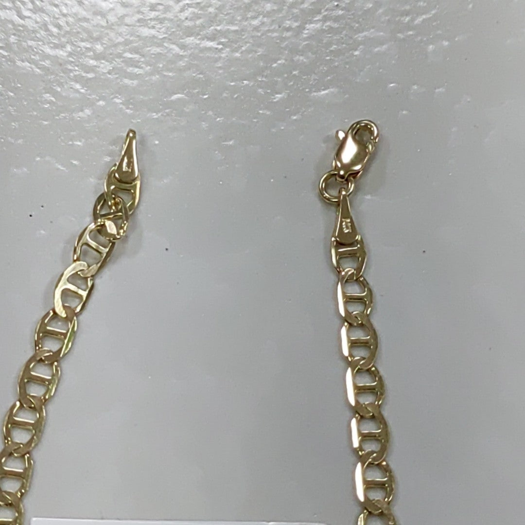 PULSERAS TEJIDO MARINERA ORO 14K 16 CM 2.8 GR (NUEVO)