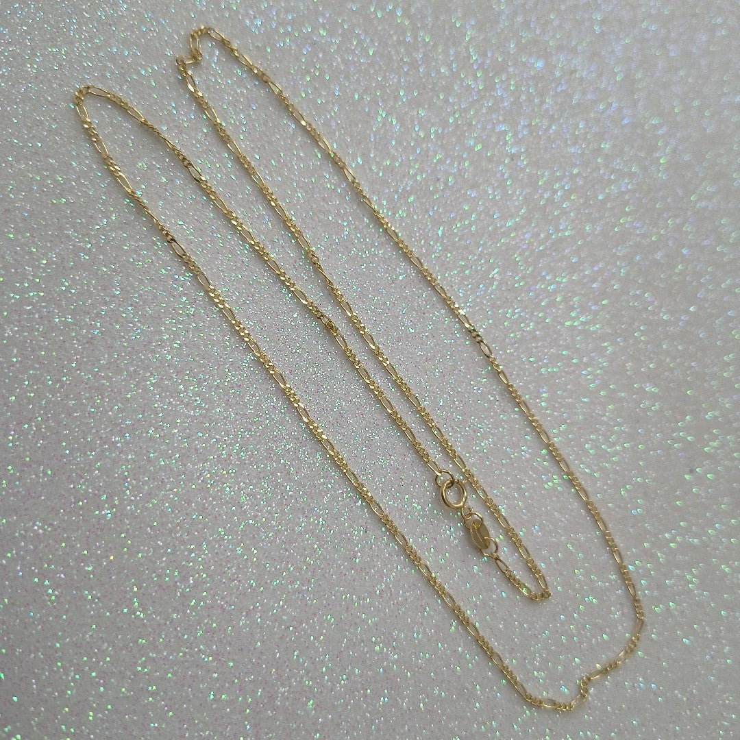 CADENAS TEJIDO 3X1 ORO 14K 55 CM 2.7 GR (NUEVO)