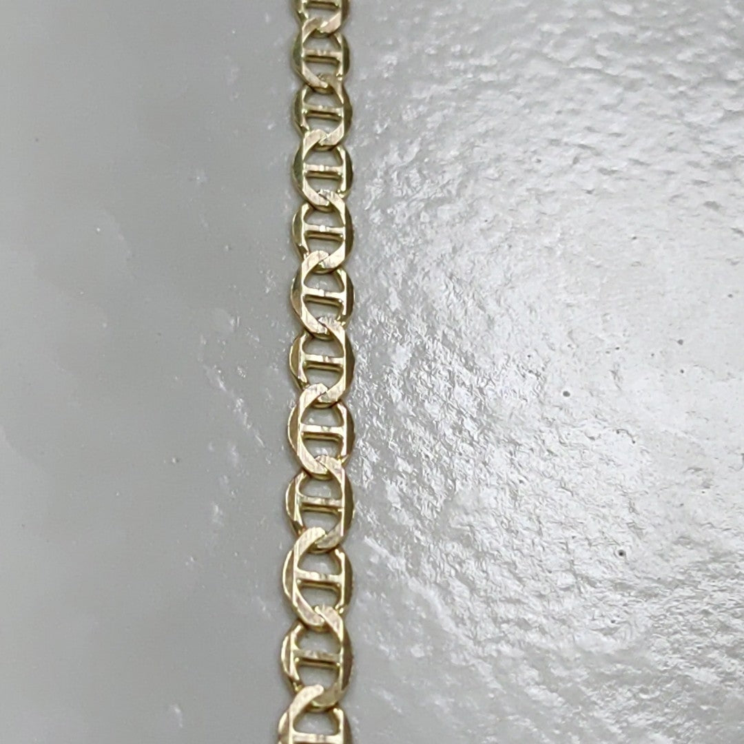 CADENAS TEJIDO MARINERA ORO 14K 50 CM 7.6 GR (NUEVO)